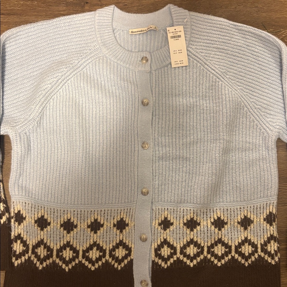brand new abercrombie sweater cardigan - Picture 2 of 4